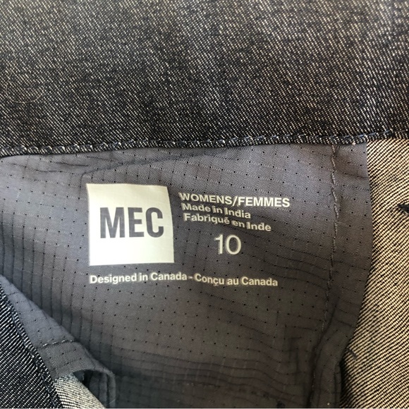 Women's MEC Rock Climbing Denim Blue Relaxed Fit Joggers Organic Cotton Blend - Picture 13 of 15